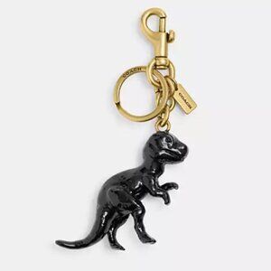Coach Black Brass Rexy Bag Charm